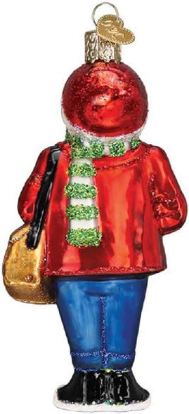 Old World Christmas Blown Glass Ornament for Christmas Tree, Hipster Santa