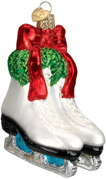Old World Christmas Glass Blown Ornament, Holiday Skates (With OWC Gift Box)