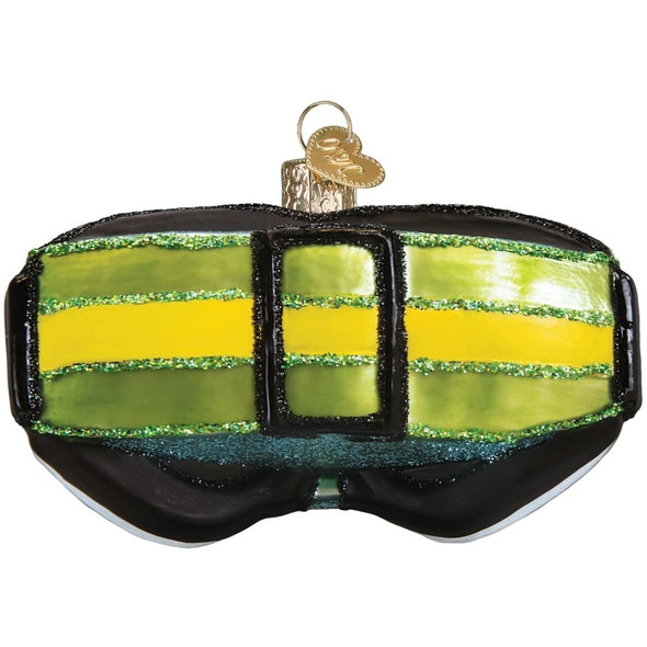 Old World Christmas Blown Glass Ornament for Christmas Tree, Ski Goggles