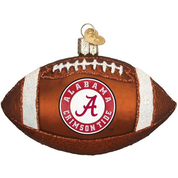 Old World Christmas Glass Blown Ornament for Christmas Tree, Alabama Football