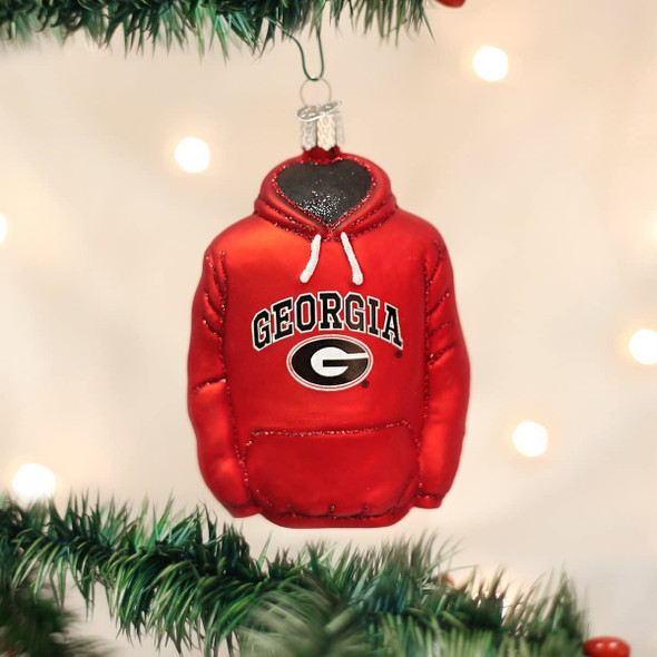 Old World Christmas 62303 Glass Blown Georgia Hoodie Ornament