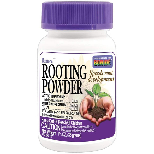 Bonide Bontone II Rooting Powder, Ready-to-Use Dust for Houseplants and Transplants Speeds Root Development, 1.25oz