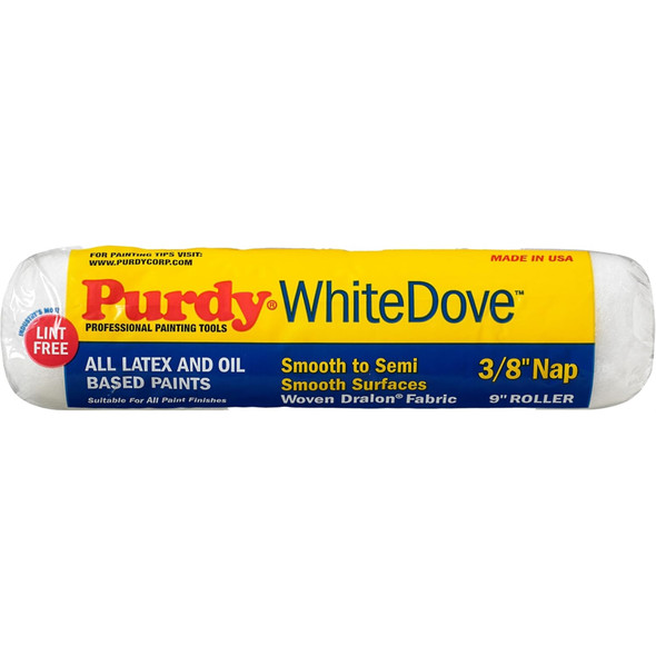 Purdy White Dove 9" x 3/8" Nap Woven Dralon Fabric Paint Roller Cover