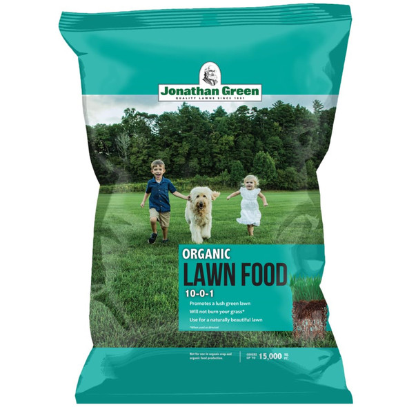 Jonathan Green 10-0-1 Organic Lawn Food for Lush Green Grass, 15,000 sq ft