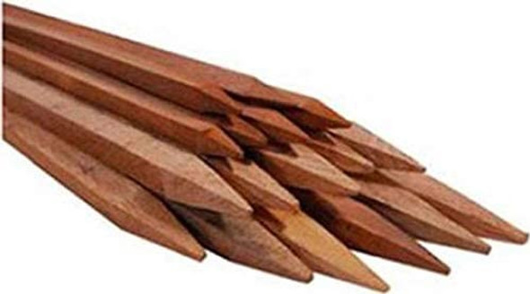 Bond Manufacturing Co 95006 Bond Packaged Hardwood Stakes (6 Pack), 0.75" x 0.75" x 5', Natural