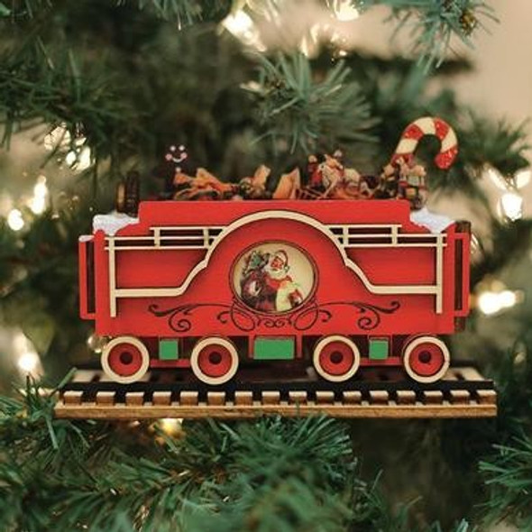 Old World Christmas 80035 Santa's North Pole Express Tender Ornament