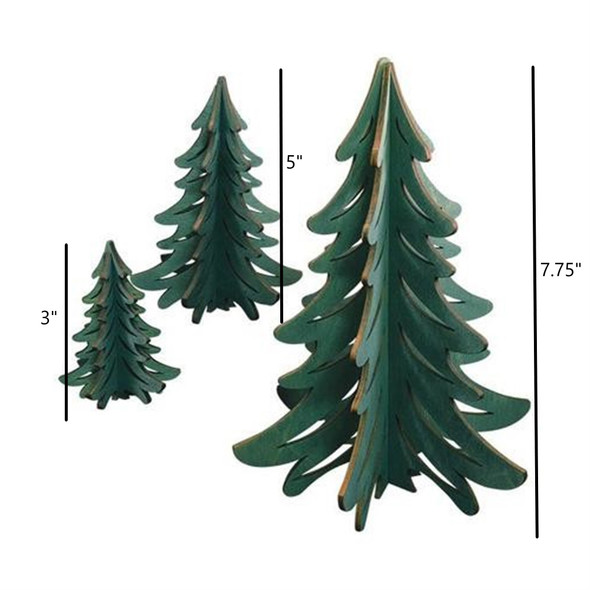 Old World Christmas Ginger Cottages 3D Tree Set Decor, 3 Pack