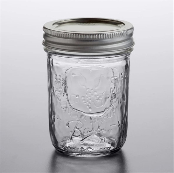 Ball Half-Pint Regular Mouth Glass Canning Jars (Pack of 12)