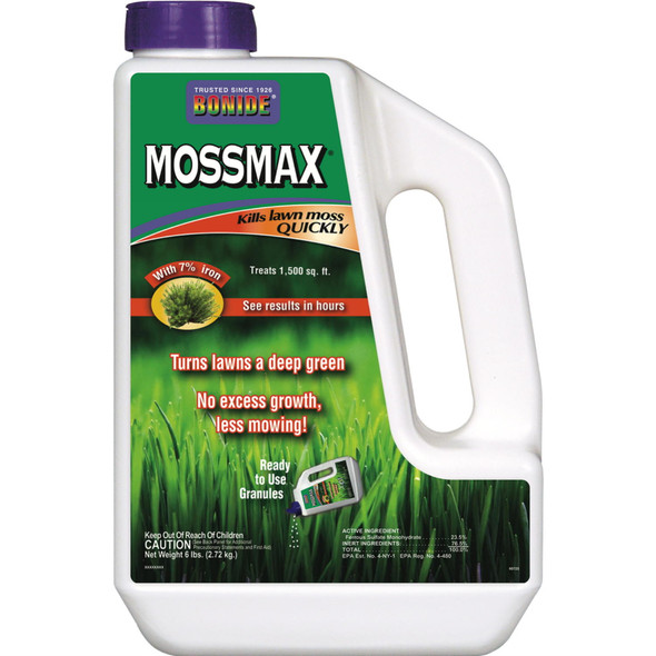 Bonide (BND60725 - MossMax Lawn Granules, Outdoor Lawn Moss Killer (6 lb.)