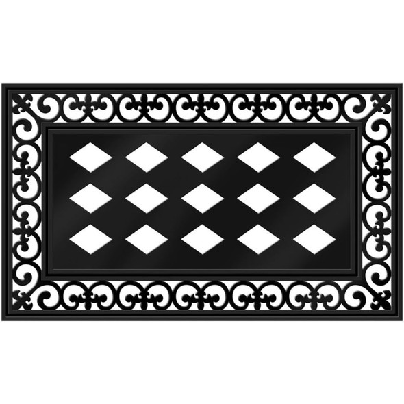 Evergreen Sassafras Non-Slip Switchmat Tray, Fleur De Lis Scroll