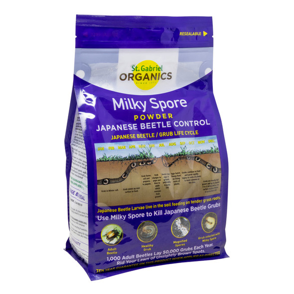 St. Gabriel Organics Milky Spore Japanese Beetle Grub Killer Powder, 40oz