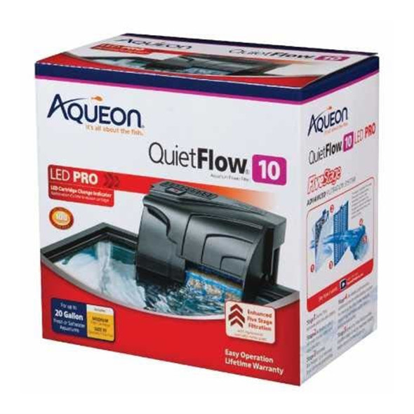 Aqueon QuietFlow 10 Aquarium Power Filter