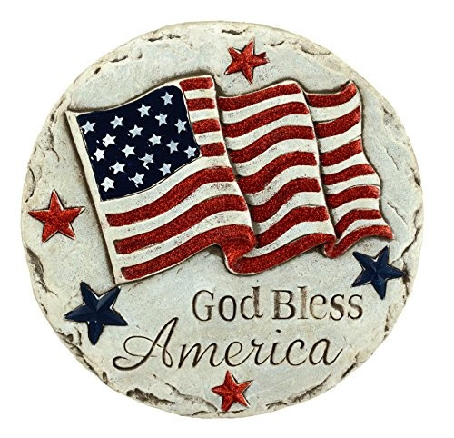 Gerson God Bless America Patriotic Stepping Stone
