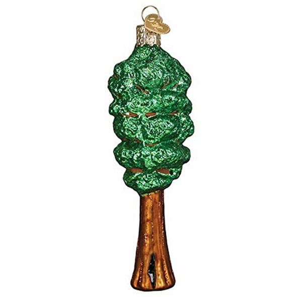 Old World Christmas Blown Glass Ornament for Christmas Tree, Redwood