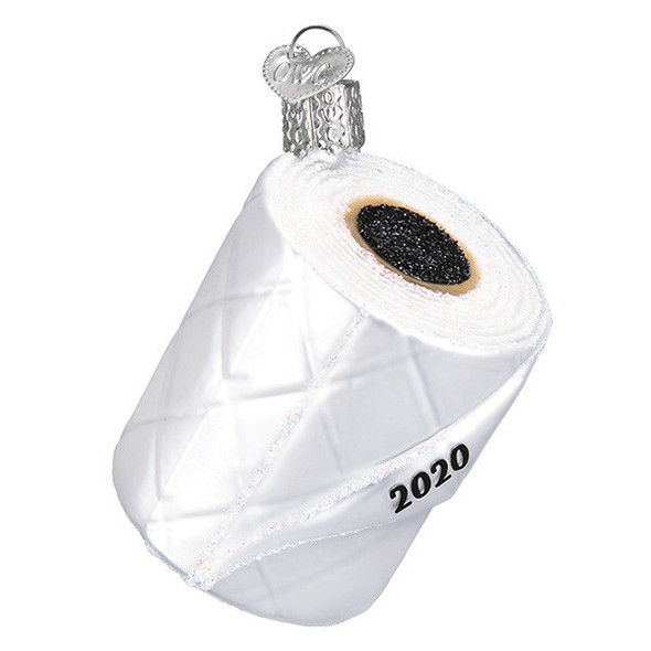 Old World Christmas (#32454) 2020 Toilet Paper Glassblown Ornament