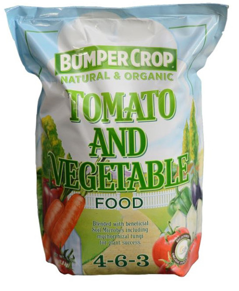 Bumper Crop Natural and Organic Tomato and Vegetable Food 4-6-3,  12lb Bag