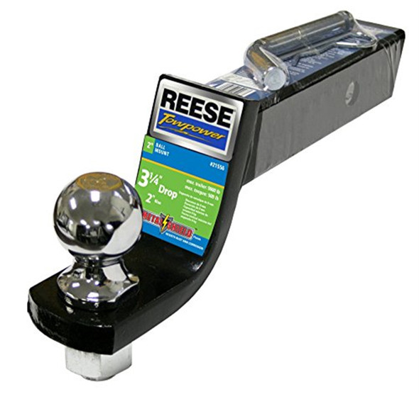 Reese Towpower Towing Hitch Starter Kit, 2in Ball Mount (5,000lb GTW / 500lb TW)