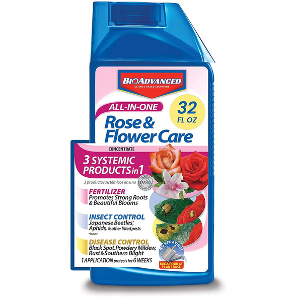 BioAdvanced All-In-One Rose & Flower Care Concentrate, 32 oz