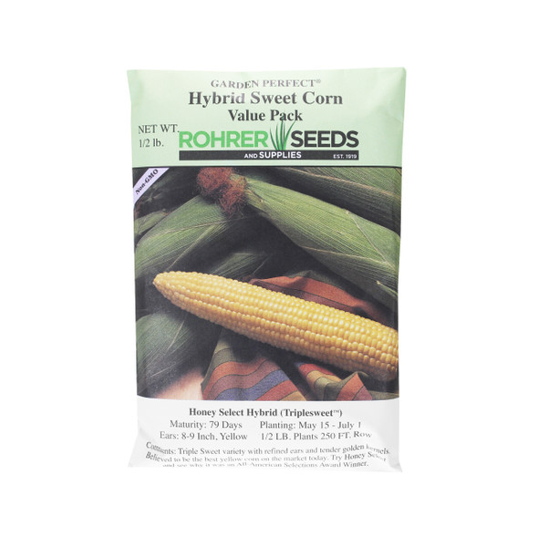 Rohrer Seeds Honey Select Hybrid (Triplesweet) Sweet Corn Value Pack