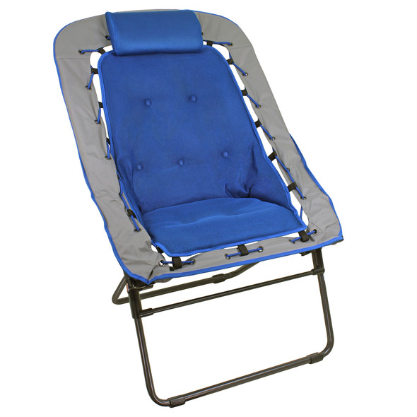 Foldable Rectangular Air Mesh Indoor Outdoor Bungee Chair (Pack of 1, Unwrapped Chair)