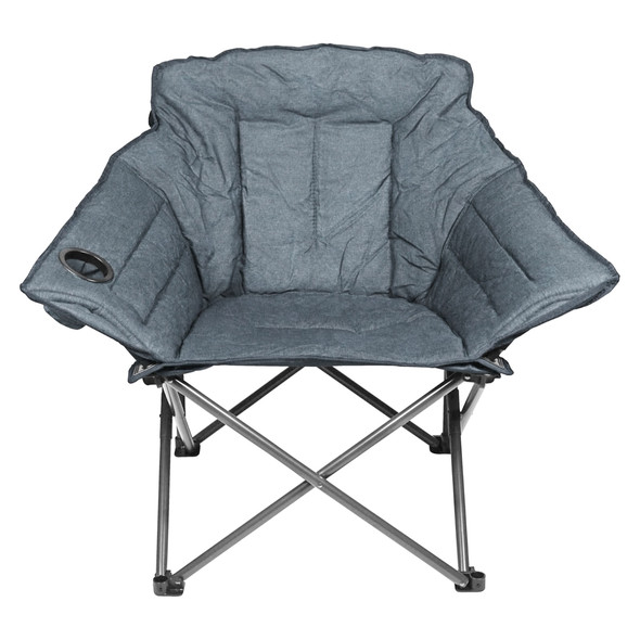 Zenithen Limited Alternative Club Portable Folding Outdoor Camping Chair, Gray