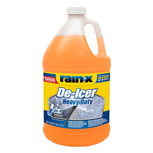 Rain-X Heavy-Duty Premium De-Icer Windshield Washer Fluid, 1 Gallon