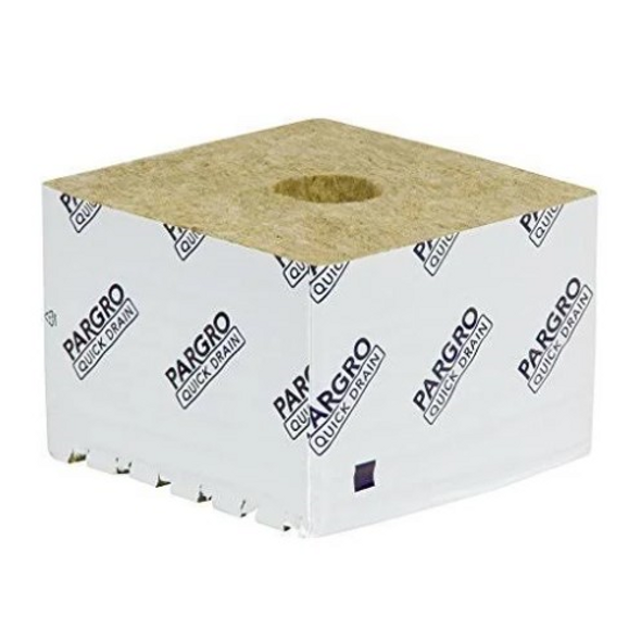 Grodan Pargro Quick Drain Jumbo Gro-Block (6 in x 6 in x 4in) w/ Hole - 1 Block