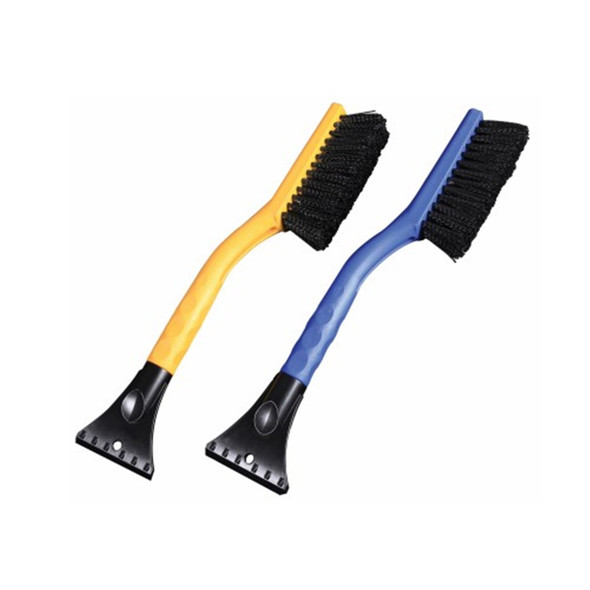 Mallory SnoWEEvel Reach Snow Brush with Scraper, Blue and Yellow, 16" (Set of 2)