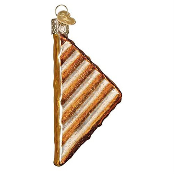 Old World Christmas Blown Glass Ornament for Christmas Tree, Grilled Cheese Sandwich