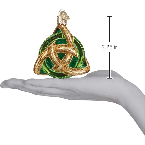 Old World Christmas Blown Glass Ornament for Christmas Tree, Tree Trinity Knot