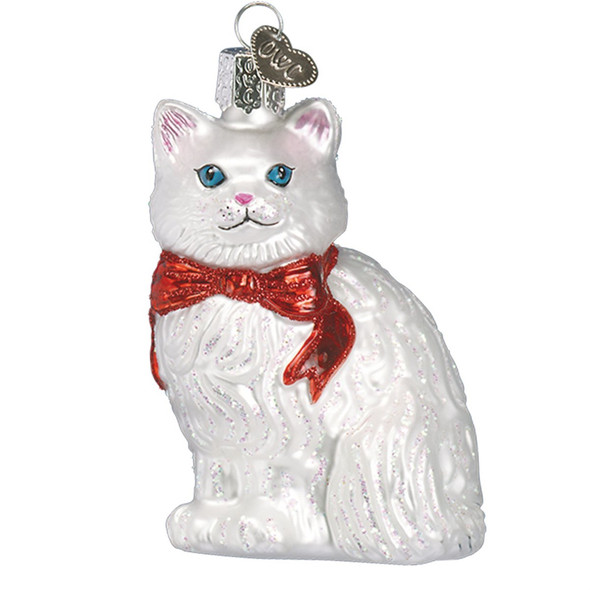 Old World Christmas Glass Blown Ornament for Christmas Tree, Princess Kitty