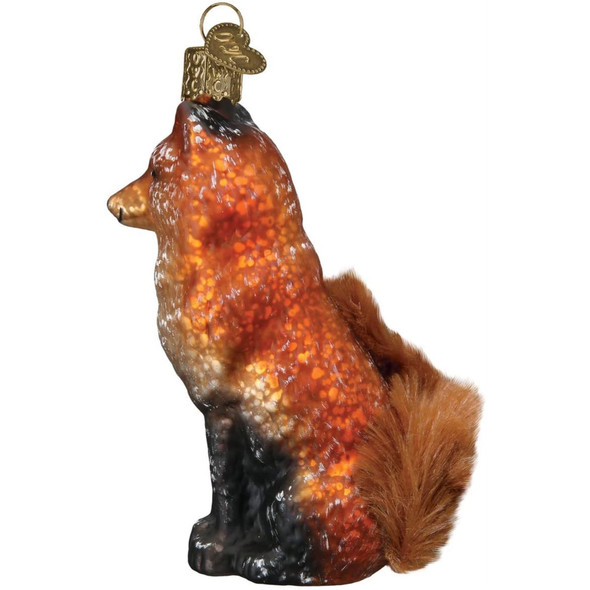 Old World Christmas Blown Glass Ornament for Christmas Tree, Vintage Fox