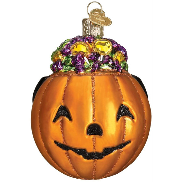 Old World Christmas Glass Blown Christmas Ornament, Trick or Treat (With OWC Gift Box)
