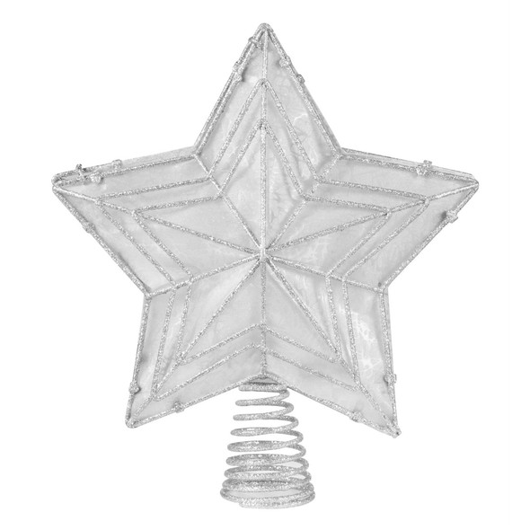 Kurt Adler UL 10-Light LED Color-Changing Star Treetop, 12"