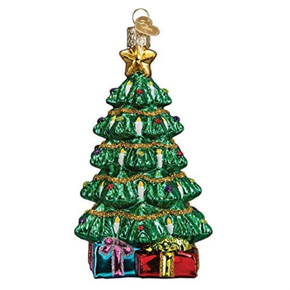 Old World Christmas Glass Blown Ornament Radiant Christmas Tree, 5"