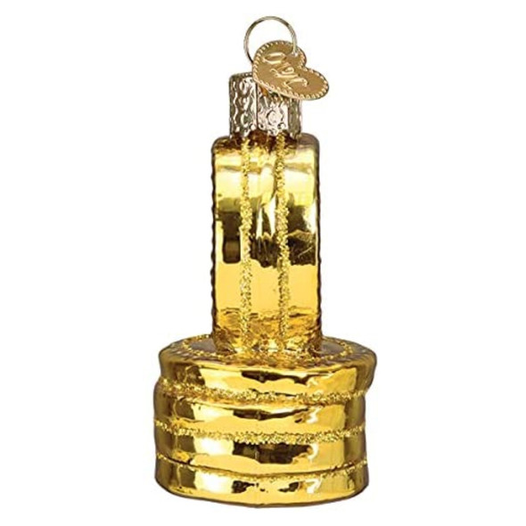 Old World Christmas Blown Glass Ornament for Christmas Tree, Bitcoin