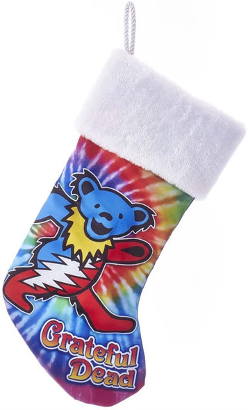 Kurt Adler Grateful Dead Dancing Bear Christmas Stocking, 19"