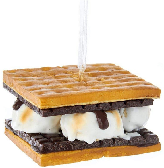 Kurt Adler S'mores Resin Christmas Ornament, Brown, 2.75"