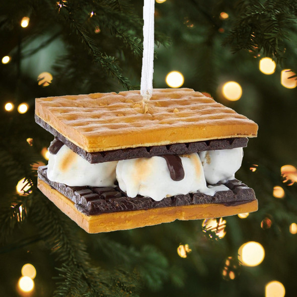 Kurt Adler S'mores Resin Christmas Ornament, Brown, 2.75"