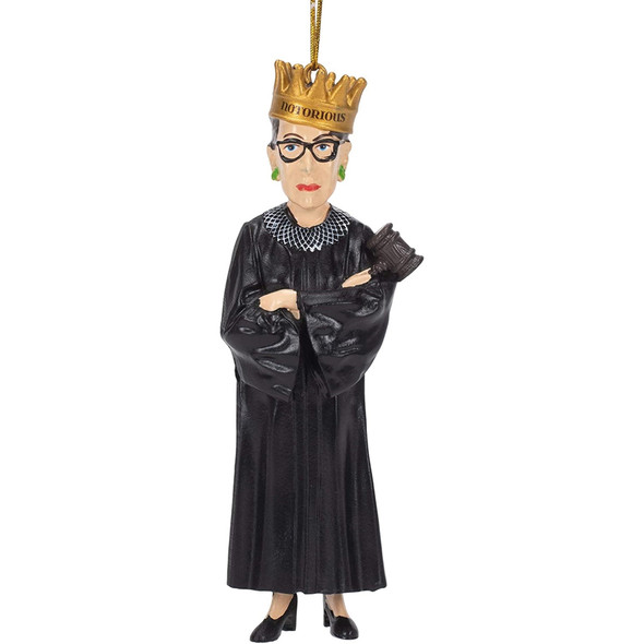 Kurt Adler Resin Ornament for Christmas Tree, Ruth Bader Ginsburg