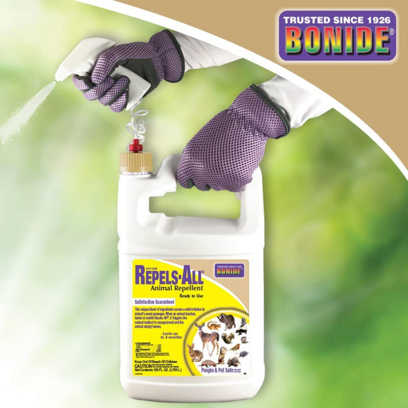 Bonide Repels-All Liquid Animal Repellent, Ready To Use. 1 Gallon