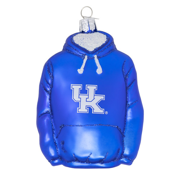 Old World Christmas Blown Glass Ornament for Christmas Tree, Kentucky Hoodie