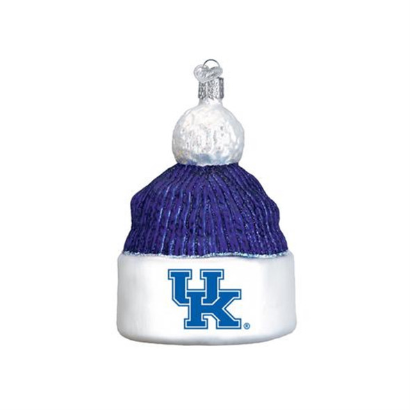 Old World Christmas Glass Blown Ornament, Kentucky Beanie, 4.5" (With OWC Gift Box)