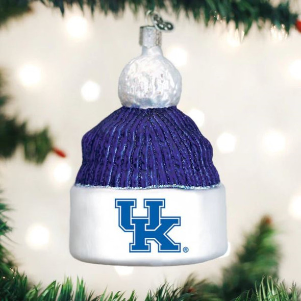 Old World Christmas Blown Glass Ornament for Christmas Tree, Kentucky Beanie