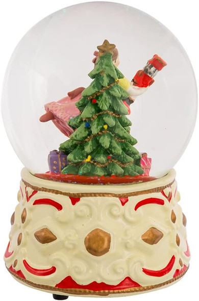 Kurt Adler Clara Musical Water Globe with Nutcracker , 5.5-Inch