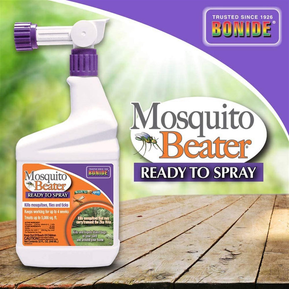Bonide Ready to Spray Mosquito Beater, Mosquito, Gnat and Fly Insecticide (1 qt.)