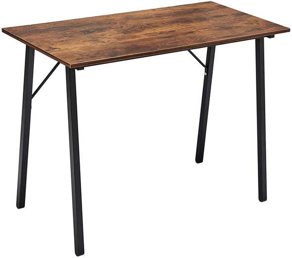 Coavas Computer Desk for Home Office, Modern Wood, Rustic Walnut, 39"