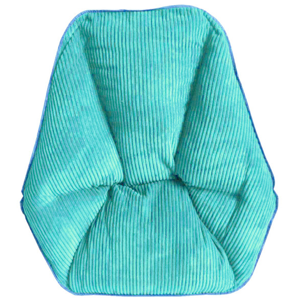 Zenithen Limited Hexagon Folding Dish Chair, Light Aqua Corduroy - Pack of 1