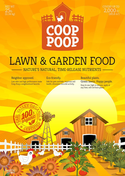 Coop Poop All Purpose Garden 2-4-3 Food, 25 Lb, Repaired Bag
