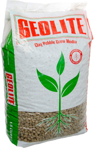 Geolite Clay Pebbles Growing Media, Grey, 45 Liter Bag